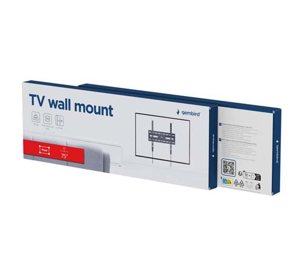 Gembird Uchwyt ścienny do telewizora bez regulacji 32-75inch do 75 k - 1584116 - zdjęcie 9